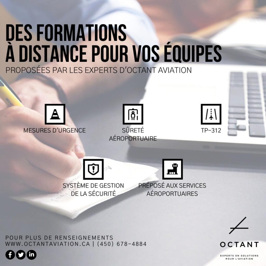 advertising banner for distance learning courses of the company octant aviation